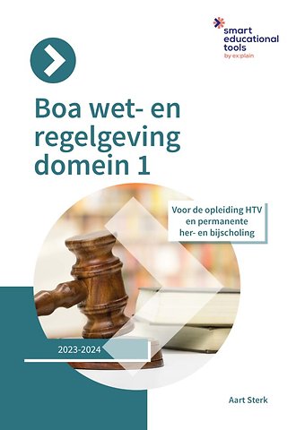 Boa wet- en regelgeving domein 1 2024/2025