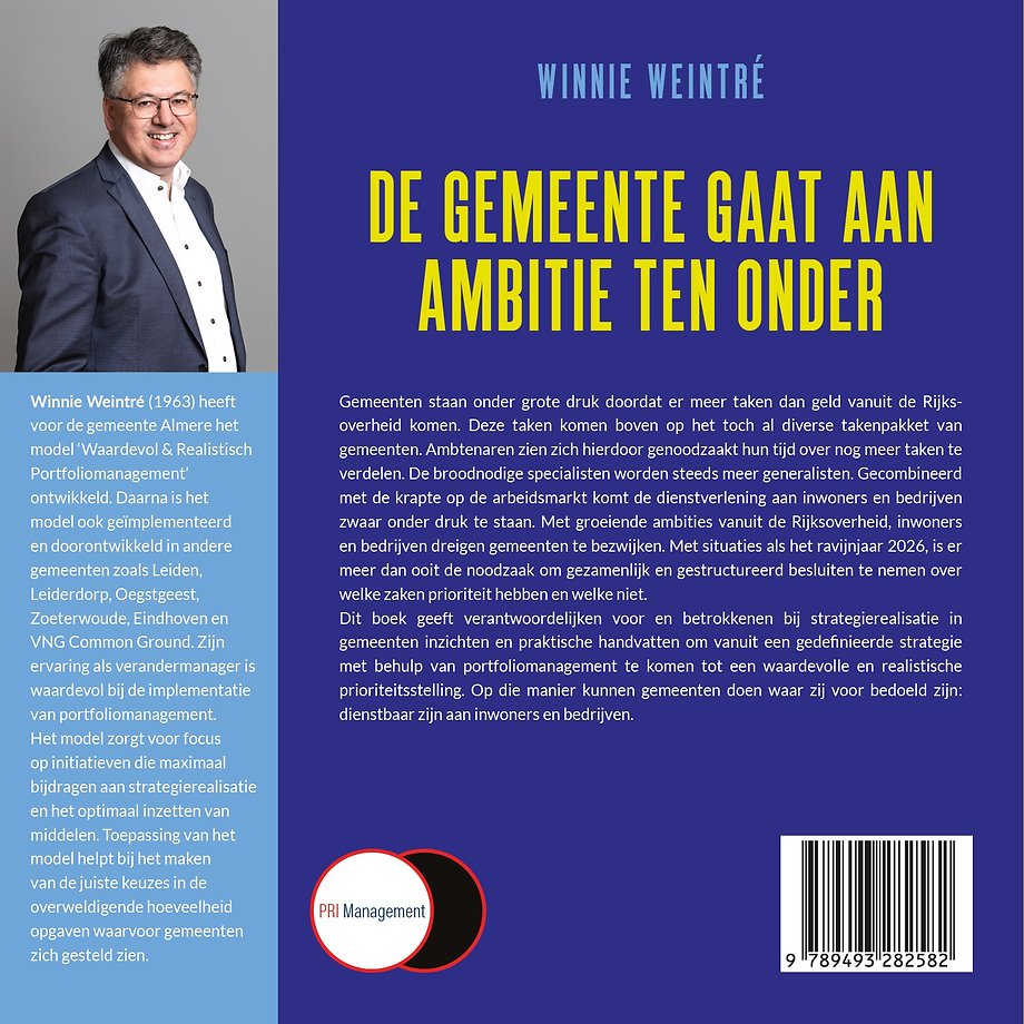 De gemeente gaat aan ambitie ten onder
