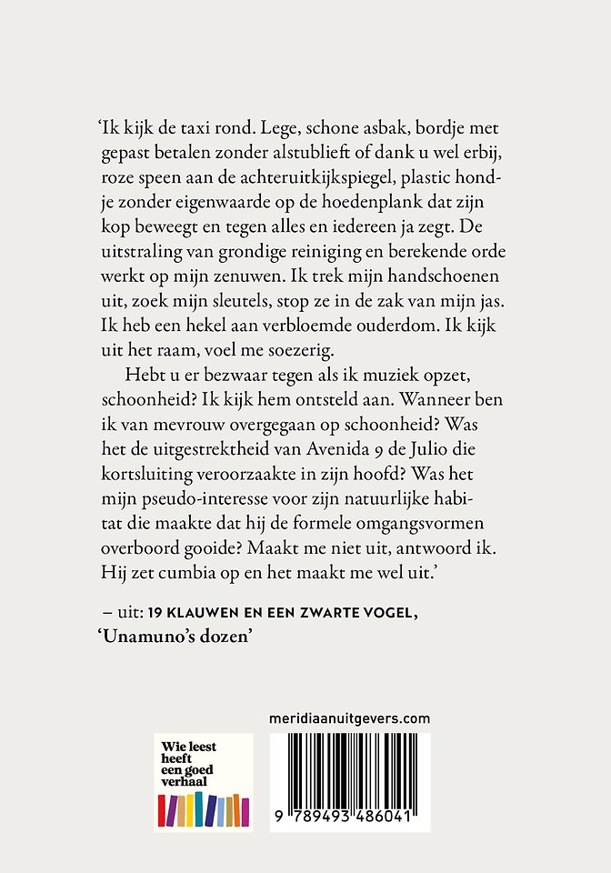 19 klauwen en een zwarte vogel
