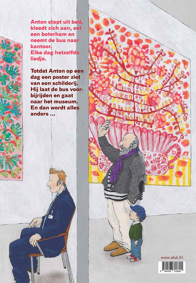 Anton in het museum