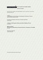 Footprint 37 Architectural Theories, their Performance, Quality and Effect: An Appraisal