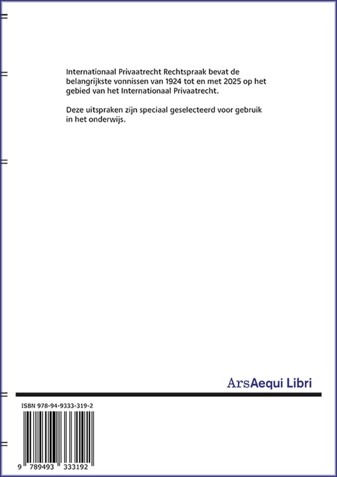 Jurisprudentie Internationaal Privaatrecht 2025
