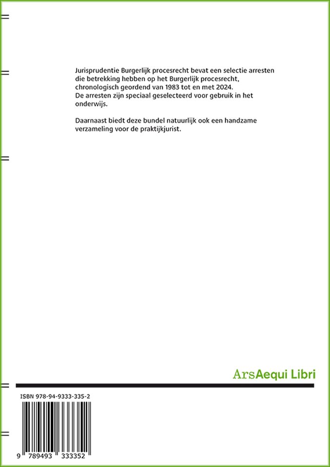 Jurisprudentie Burgerlijk procesrecht 1983-2024