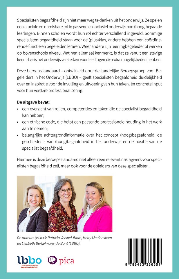 De beroepsstandaard voor de specialist begaafdheid