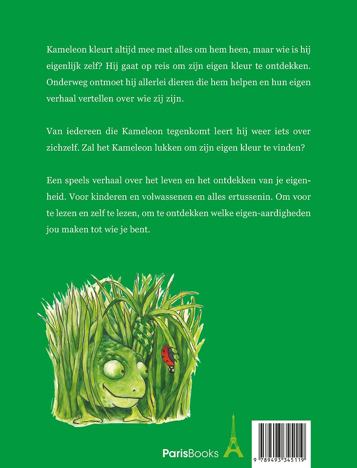 Kameleon zoekt zijn eigen kleur
