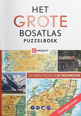 Denksport - Het Grote Bosatlas Puzzelboek - Treinreizen