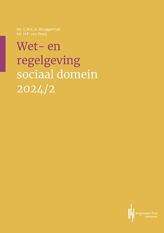 Wet- en regelgeving sociaal domein 2024/2