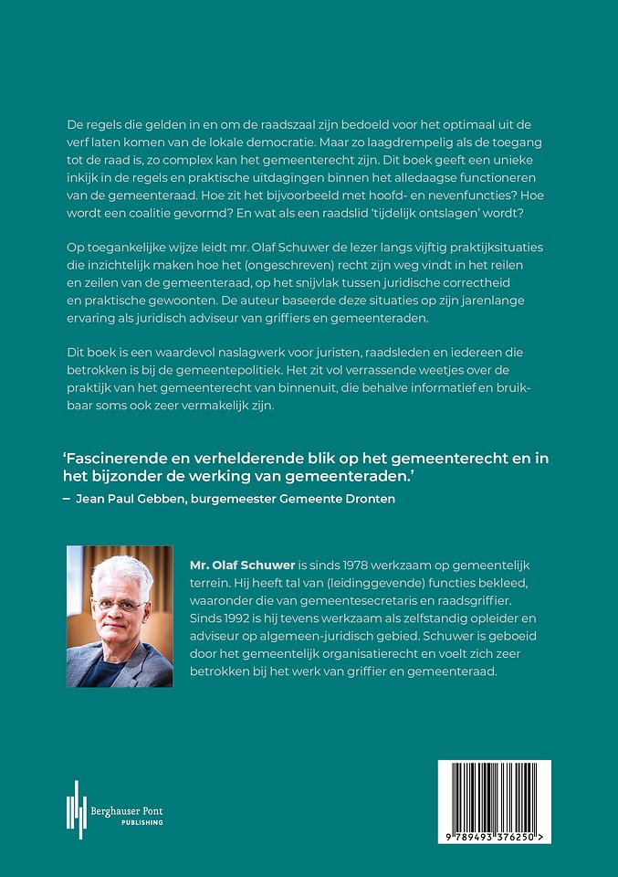 Gemeenterecht in en om de raadszaal