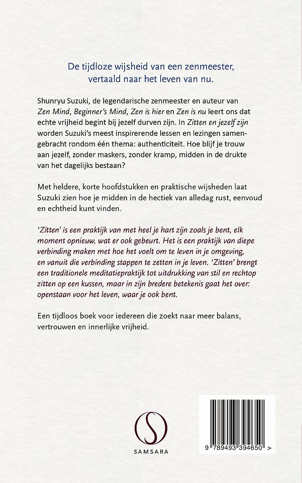 Zitten en jezelf zijn