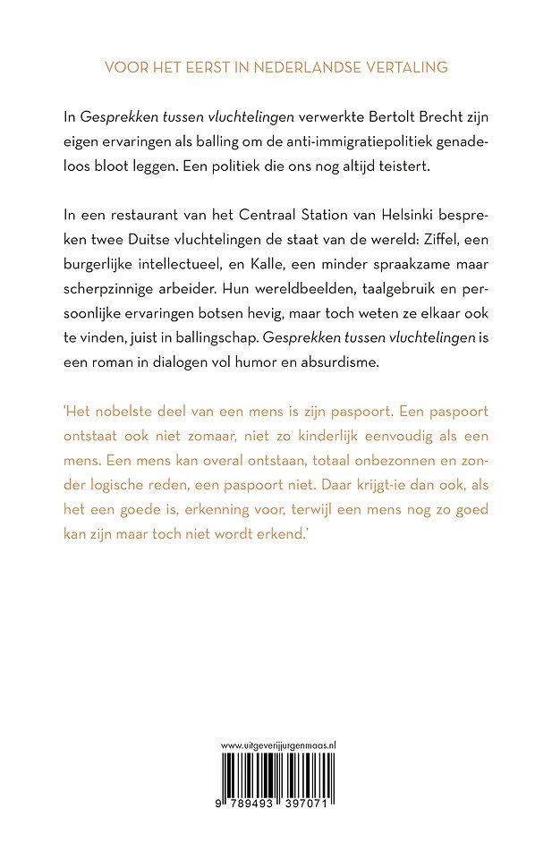 Gesprekken tussen vluchtelingen