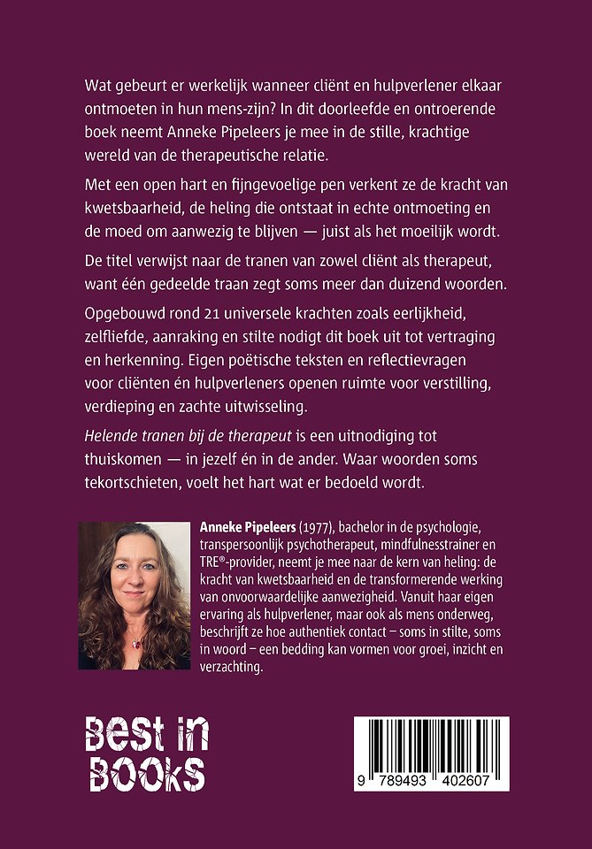 Helende tranen bij de therapeut