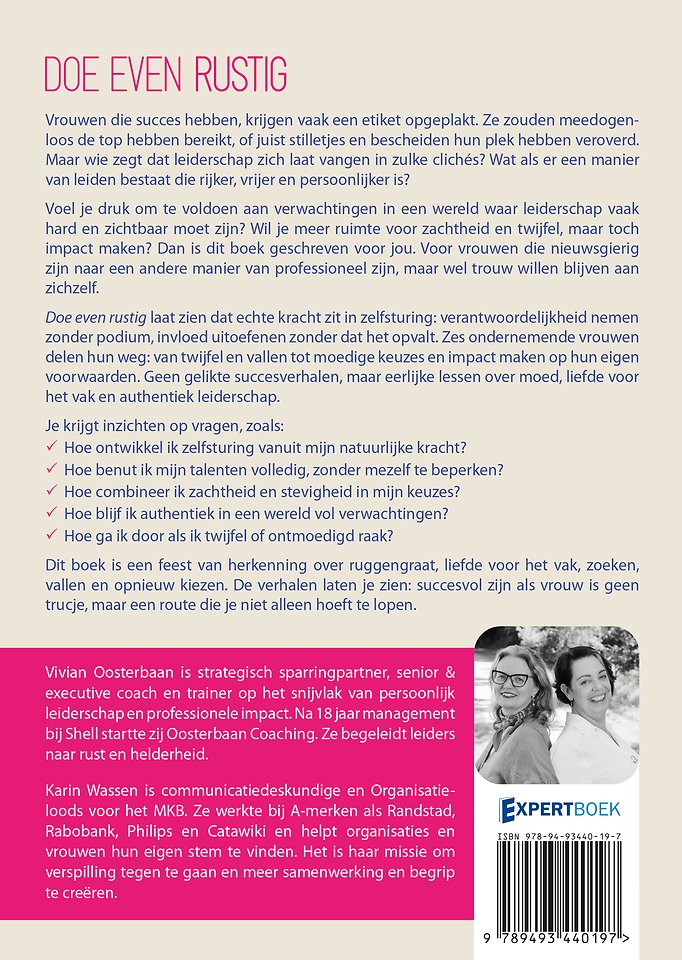 Doe even rustig