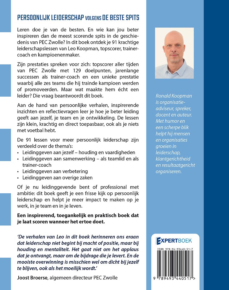 Persoonlijk leiderschap volgens de beste spits