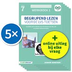 Begrijpend lezen voor de LVS-toetsen - Groep 7 - Werkboek 1 + Online video-uitleg (set van 5)