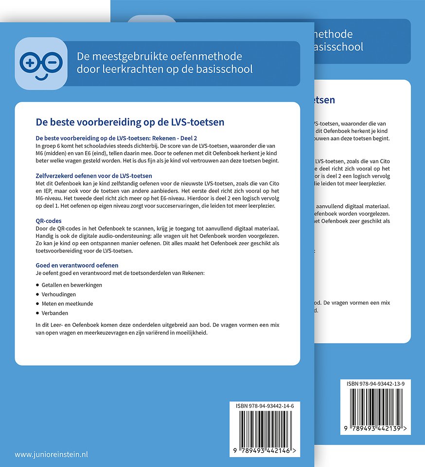Rekenen voor de LVS-toetsen set 1 en 2 groep 6