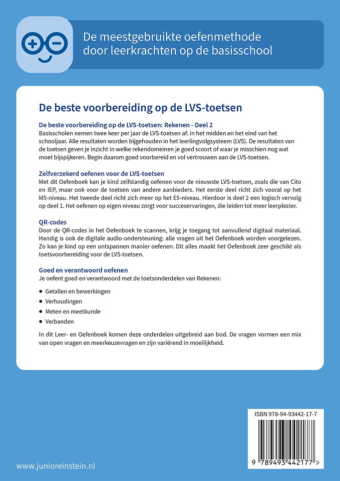 Rekenen voor de LVS-toetsen - Deel 2 - Groep 5 + Online video-uitleg