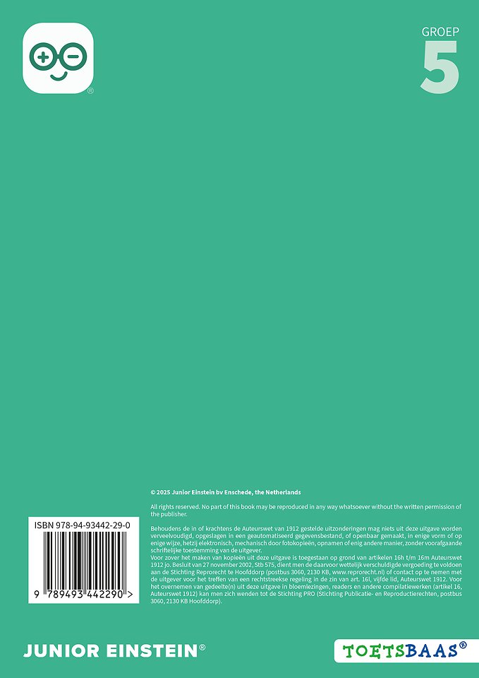 Rekenen voor de LVS-toetsen - Groep 5 - Werkboek 1 - Set van 5