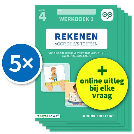 Rekenen voor de LVS-toetsen - Groep 4 - Werkboek 1