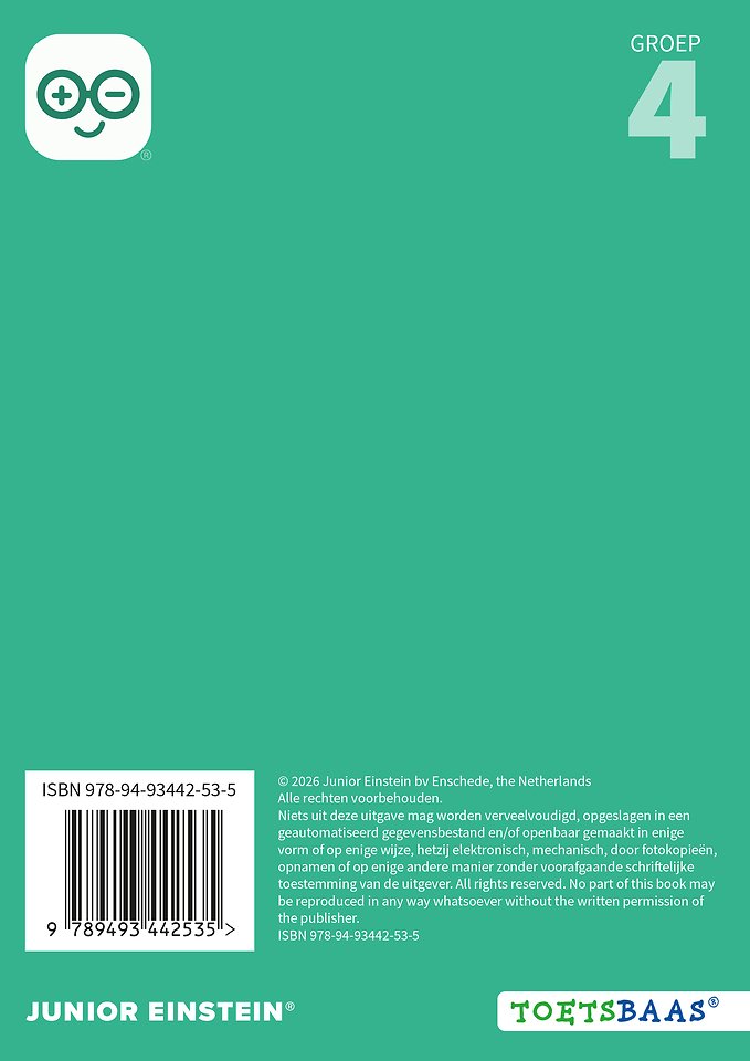 Rekenen voor de LVS-toetsen - Groep 4 - Antwoordenboek 1