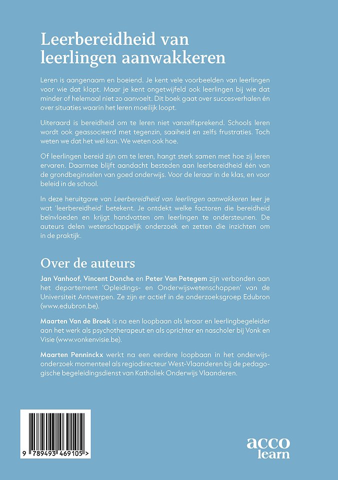 Leerbereidheid van leerlingen aanwakkeren