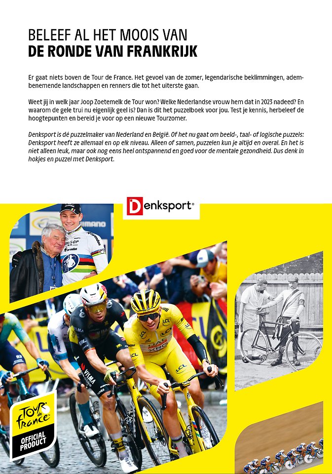 Denksport – Het Tour de France Puzzelboek