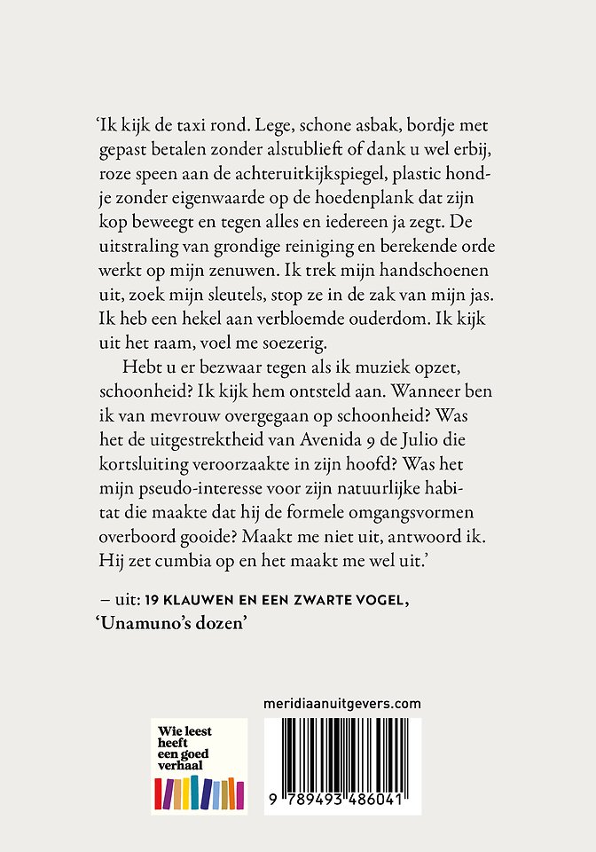 19 klauwen en een zwarte vogel