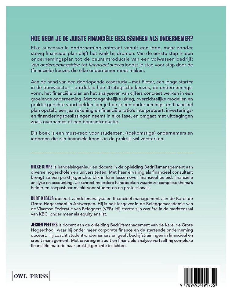 Van ondernemingsidee tot financieel succes