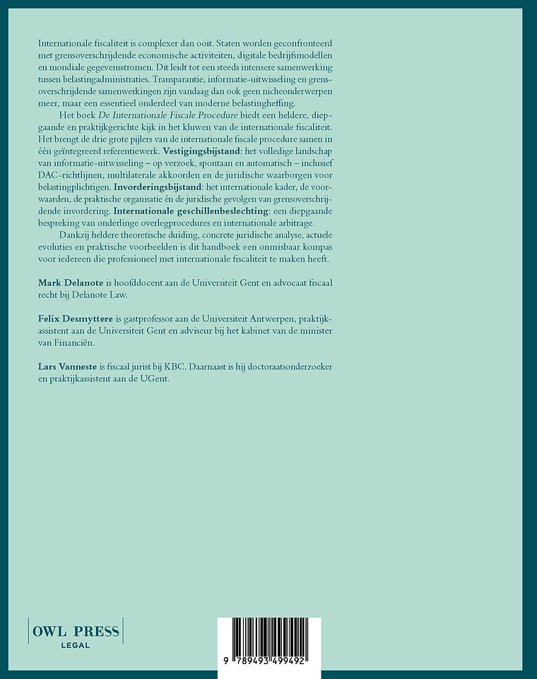 De internationale fiscale procedure