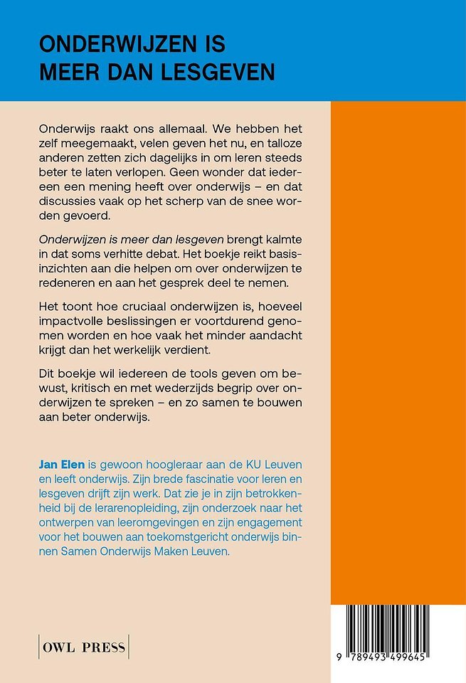 Onderwijzen is meer dan lesgeven