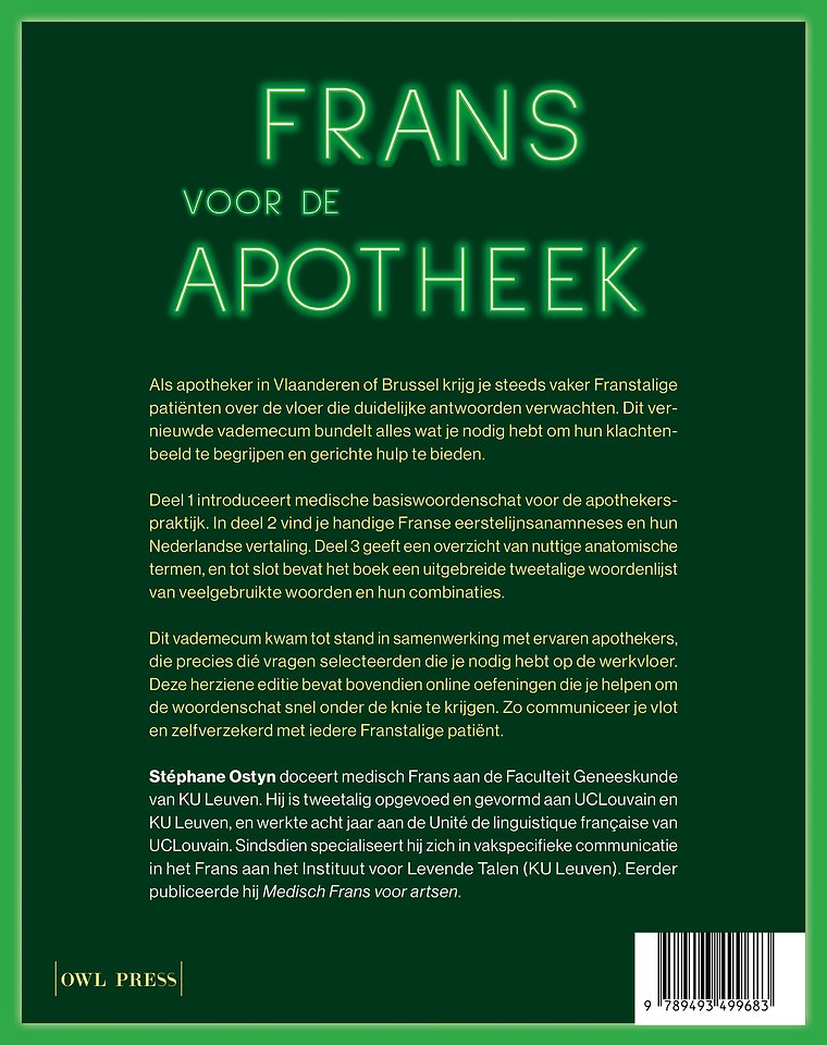 Frans voor de apotheek