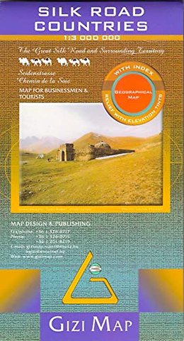 Silk Road Countries geographical map