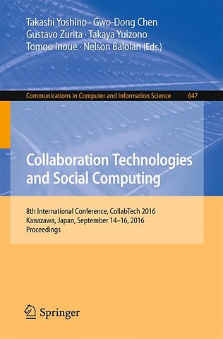 Collaboration Technologies and Social Computing