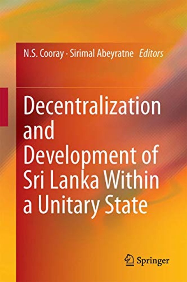 Decentralization and Development of Sri Lanka Within a Unitary State