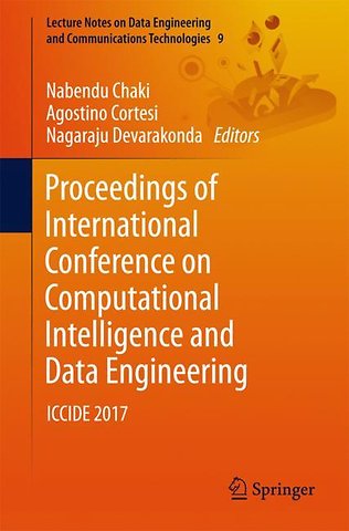 Proceedings of International Conference on Computational Intelligence and Data Engineering
