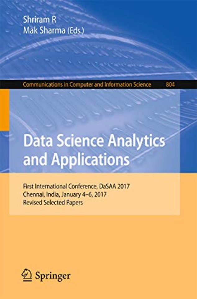 Data Science Analytics and Applications