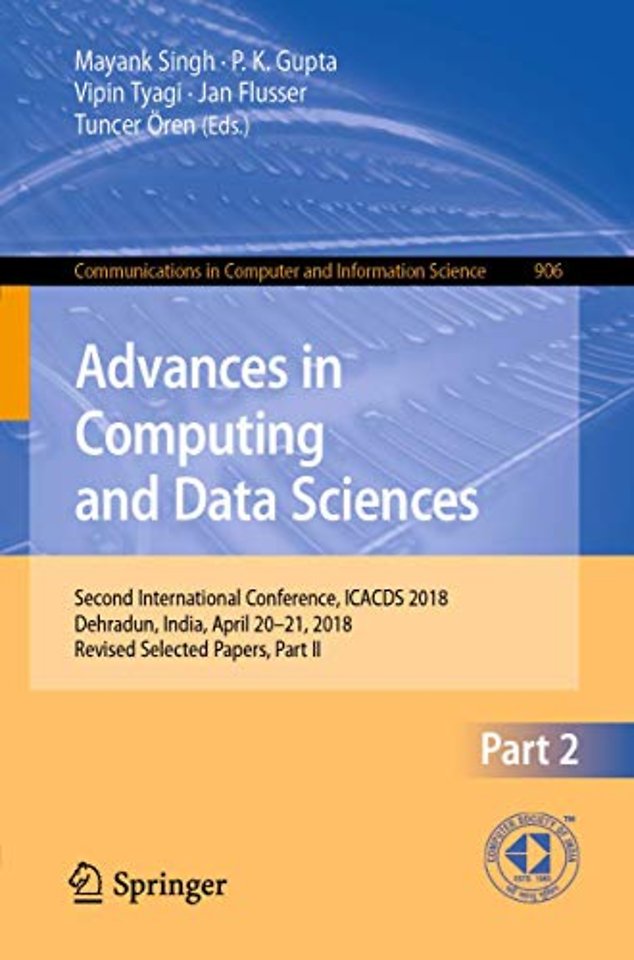Advances in Computing and Data Sciences