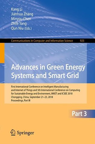 Advances in Green Energy Systems and Smart Grid