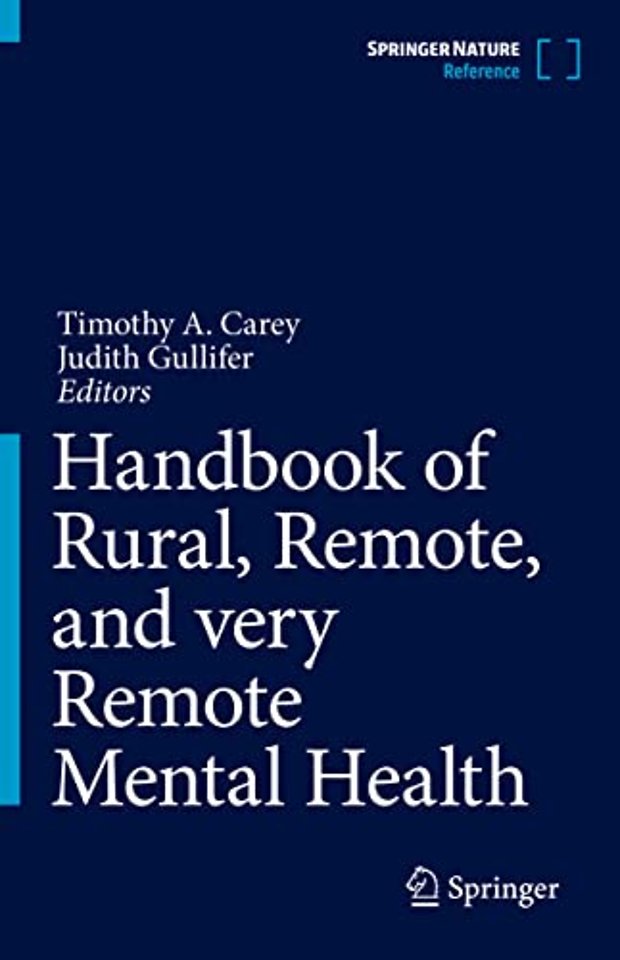 Handbook of Rural, Remote, and very Remote Mental Health