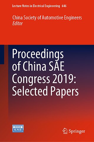 Proceedings of China SAE Congress 2019: Selected Papers