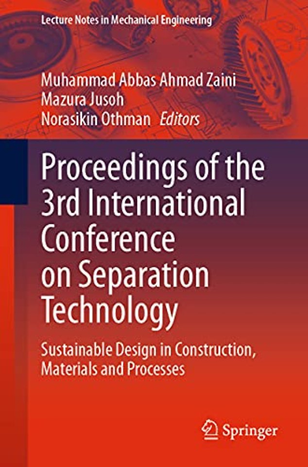 Proceedings of the 3rd International Conference on Separation Technology