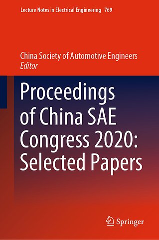 Proceedings of China SAE Congress 2020: Selected Papers