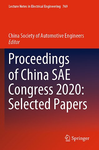 Proceedings of China SAE Congress 2020: Selected Papers