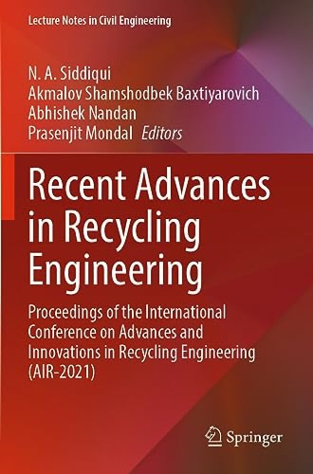 Recent Advances in Recycling Engineering