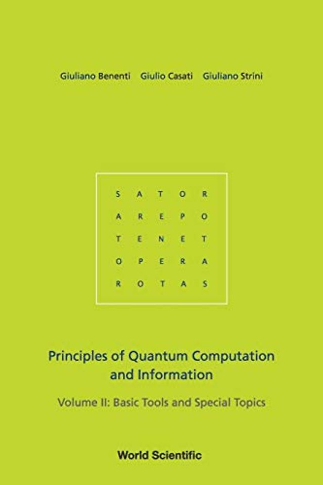 Principles Of Quantum Computation And Information - Volume Ii: Basic Tools And Special Topics