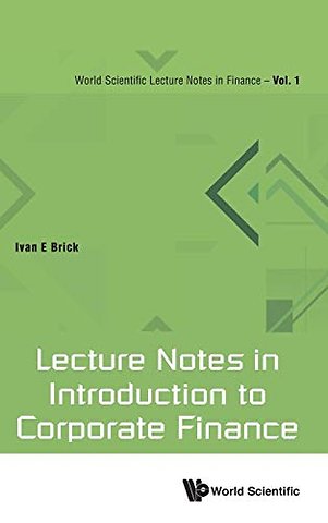 Lecture Notes In Introduction To Corporate Finance