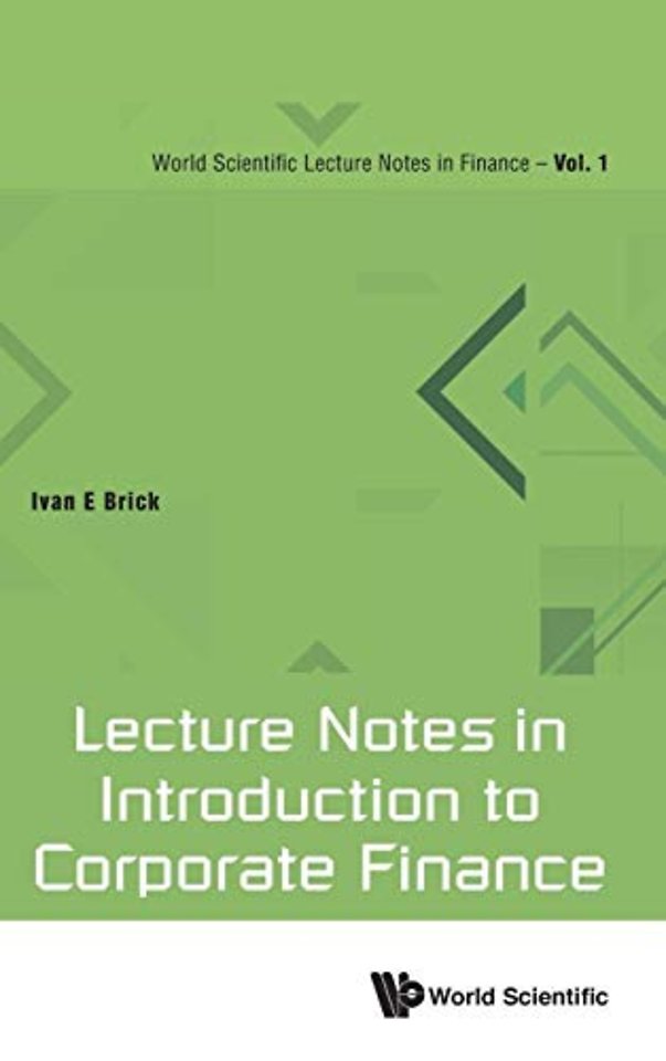 Lecture Notes In Introduction To Corporate Finance