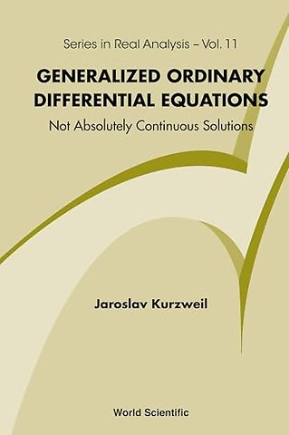 Generalized Ordinary Differential Equations: Not Absolutely Continuous Solutions