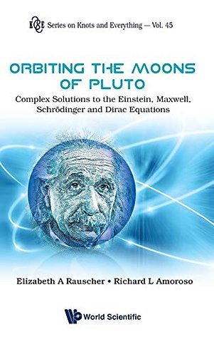 Orbiting The Moons Of Pluto: Complex Solutions To The Einstein, Maxwell, Schrodinger And Dirac Equations