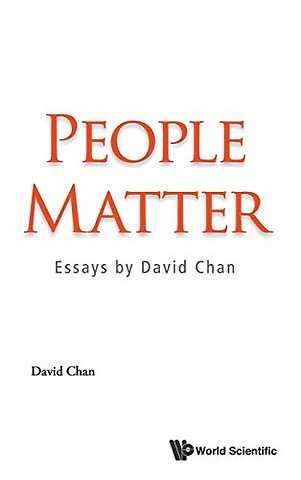 People Matter: Essays By David Chan