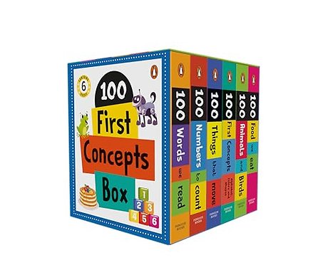 My First 100 Concept Board Book (6 Books Boxset)